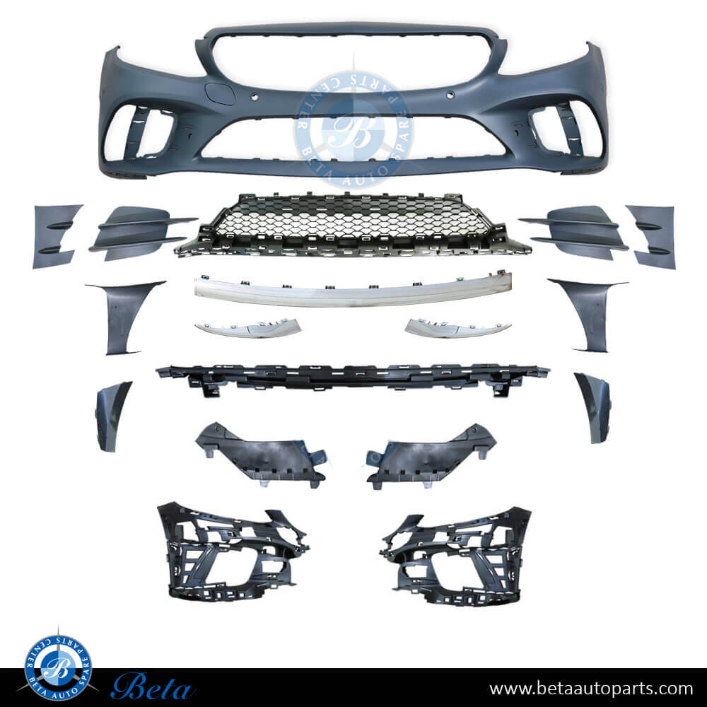 Front Bumper Assembly Normal AMG with PDC for Mercedes C-Class W205 2019-up models, Part Number 2058802305 Front Bumper Assembly Normal AMG with PDC for Mercedes C-Class W205 2019-up models, Part Number 2058802305